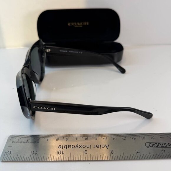 Coach HC8193 – Dark Grey Glitter Sunglasses - Picture 6 of 13